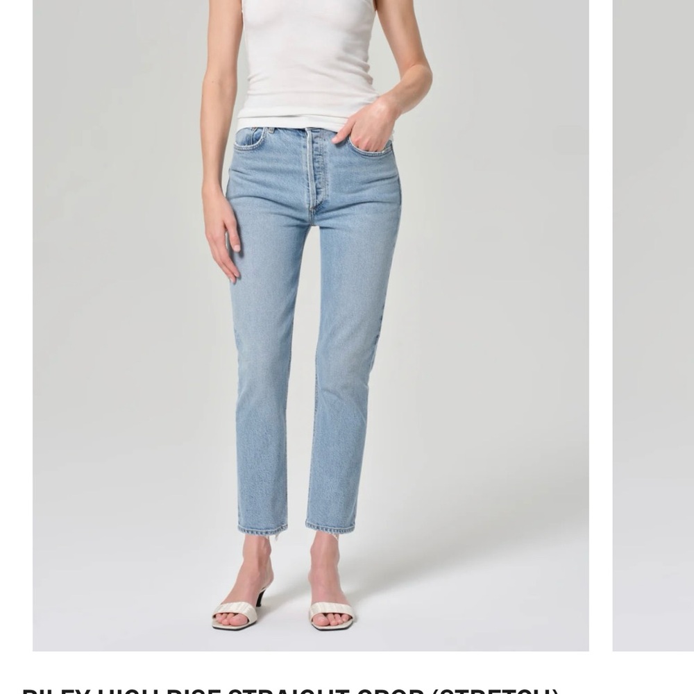 Agolde Women's Riley Crop Straight